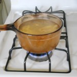 Simmer Grated Ginger in Filtered Water 15-20 Minutes 